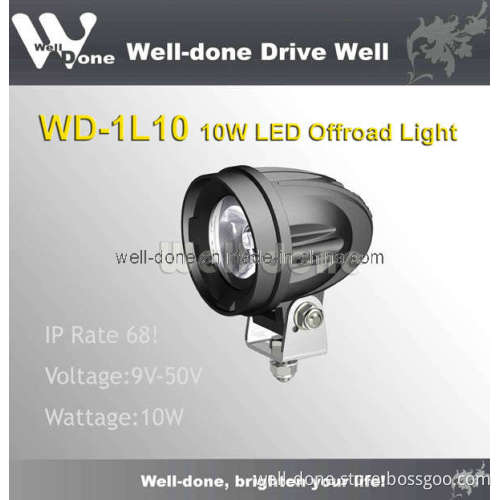 10W LED Offroad Spot Light for Motorcycle, ATV, UTV, 4x4